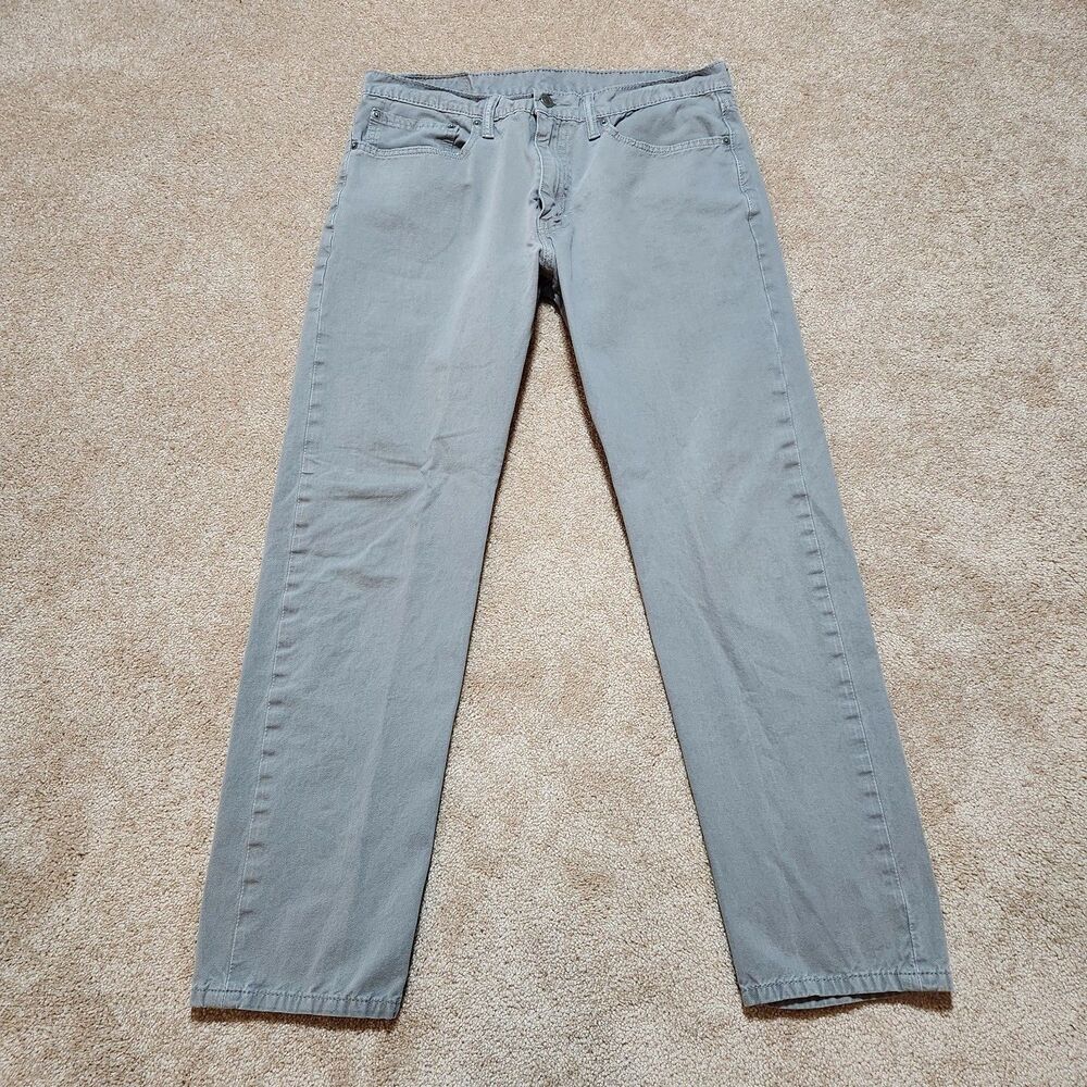 Levi's 502 Jeans Men 34x32(29) Gray Straight Leg